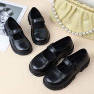 MOKO Girls Black Shoes Campus Leather Shoes Girls Black Shoes Campus Leather Shoes Shuta Girls -657