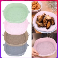 【Ready Stock】4PCS 20cm Air Fryers Oven Baking Tray Reusable Fried Chicken Basket Mat Silicone Pot Round Replacemen Grill Pan Accessories 空气炸锅硅胶烤盘