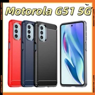 Motorola g51 5G Carbon Fiber Motorola G51 5G Shock-resistant Phone Case moto G51 Protective Case Sho