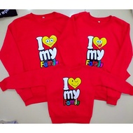 Funny long-sleeved family shirt with thick cotton felt in all sizes 8-100kg (video shot on any produ