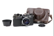 【美品】NIKON/尼康 S2 + NIKKOR-S 50mm F/1.4鏡頭 前期型 機身和鏡頭都是黑漆版#JP25009