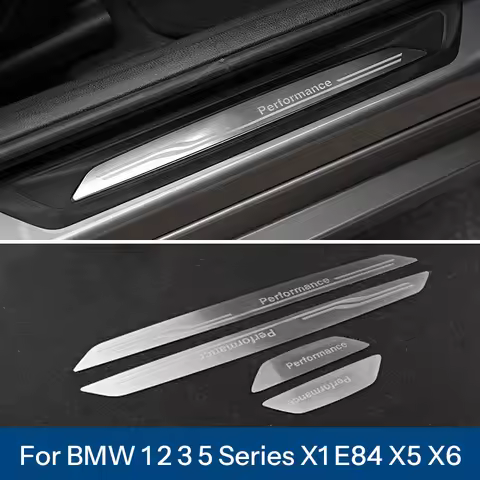For BMW 1 3 4 5 Series 3GT X1 X3 X4 X5 X6 E70 F25 F30 F10 F45 F15 E84 Car Door Sill Cover Welcome Pe