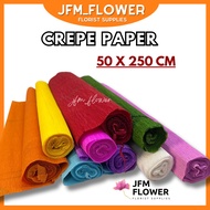 [RM2.80/ROLL] 50X250CM High Quality Crepe Paper/ Kertas Crepe/Kertas Warna Crepe/Crepe Paper 皱纹纸