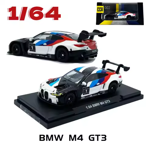 CCA Diecast 1/64 Scale BMW Alloy Car Model BMW M4 GT3 Racing Car Play Vehicles Toys for Boys Origina
