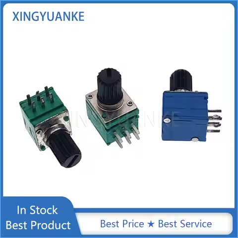 3PCS RK097G Dual 6-Pin B10K B20K B50K B100K B500K A20K A50K C50K C100K C500K Car Audio Volume Potent