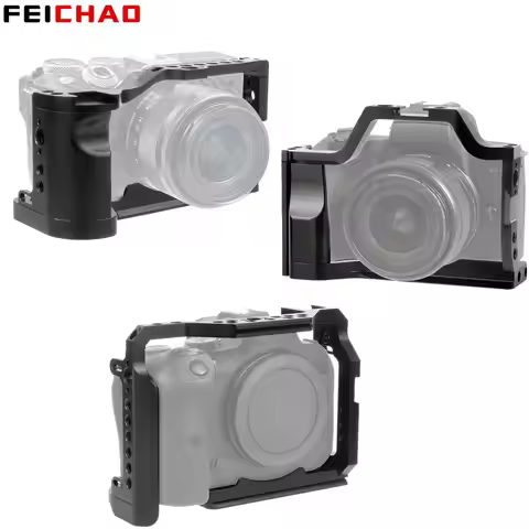 Camera Cage Rig Cooling Protective Armor Extension for Canon EOS R R5 R6 M50 M6 80D GH5 5Ds 5D4 5D3 