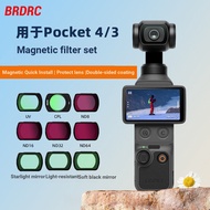 BRDRC Suitable for DJI OSMO POCKET 4/3 Filter UV Protective Lens ND Light Reduction CPL Polarizer Ac