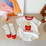 Baby Onesie 0 to 3 Months Baby Girl McDonald's Summer Clothes Baby Onesie Thin Newborn Baby Boy Ones