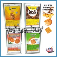 Julie's Biskut Timbang golden cracker/Love letters/Peanut butter/ Cheese Cracker Biscuit/Biscuit Kej