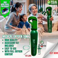 Right Choice [FDA Approved] Portable Medical Oxygen Tank Set 5 10 15 and 20 lbs - Brand New Refillab