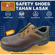Frontier Safety Shoes Low Cut Brown Boots For Men (Good Quality) 工業鞋 工業 铁头 Kasut Lelaki Industrial W