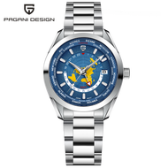 PAGANI DESIGN GMT Automatic Watch Men Original Japan NH34 Mechanical Watch For Mens Stainless Steel 
