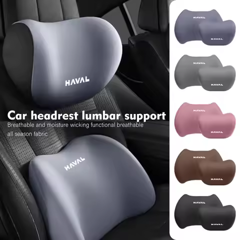 Car Back Support Headrest Neck Pillow Memory Cotton Lumbar For Haval H6 Jolion H9 F7X Dargo H1 H2S M