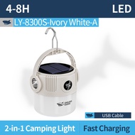 SMILING SHARK LY8300 LED Camping Light 3Mode Solar Energy Type-c Rechargeable Camping Lamp Waterproo