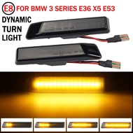 LED Dynamic Turn Signal Light Flasher Flowing Water Blinker Flashing Light Side Marker Blinker For BMW X5 E53 3 Series E