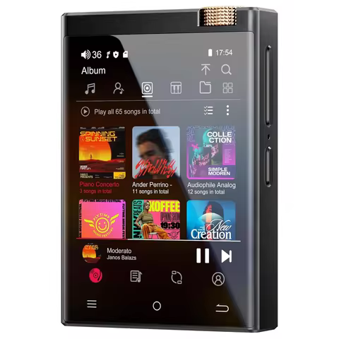 Hi-Fi MP3 Player with Bluetooth and WiFi, Oilsky Lossless DSD High-Resolution Digital Audio with (16