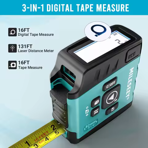 Mileseey Portable Laser Distance Meter Laser Rangefinder high-precision Digital trena laser tape ran