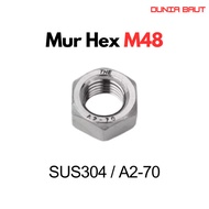 SS304 M48 Nut Stainless Steel M48 Nut/ M48 SUS304 Hex Nut A2-70/