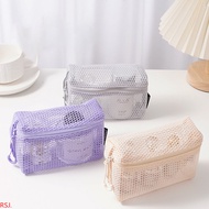 Women's Dopamine 3D Mesh Makeup Bag, Portable Sheer Mesh Travel Toiletry Bag, Transparent(rjsl)