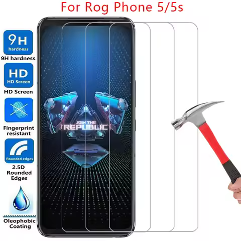 case for asus rog phone 5s 5 pro ultimate tempered glass on rogphone phone5 rogphone5 5pro s s5 back