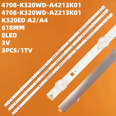 LED Backlight Strips 4708-K320WD-A4213K01 K320WD A4 LE32M3570 L32R630VKE L32S635VKE L32S639VKE TX-32