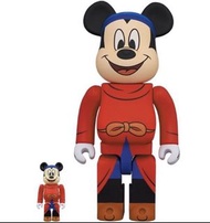 Rbrick 魔法米奇 FANTASIA MICKEY 400% + 100%  庫柏力克熊