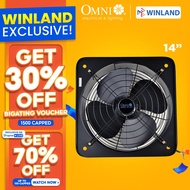 [2794]OMNI by Winland Industrial Wall Mounted Exhaust Fan 14inch with Grille XFV-350