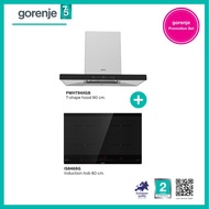 ชุด เตาอินดักชั่น+เครื่องดูดควัน Model. IS846BG+PWHT94XGB-TH