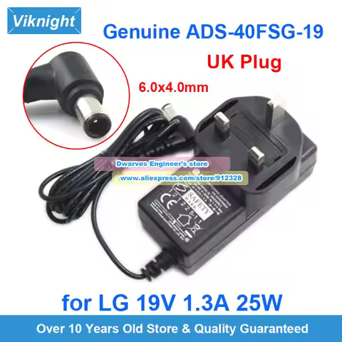 ADS40FSG-19 19V 1.3A 25W AC Adapter Charger For LG E1942CA E1948S E2242C E2249 W1947CY E2351VZ E1942