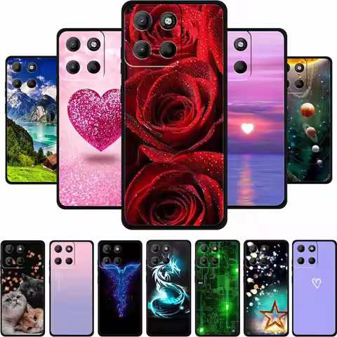 Phone Case For Motorola Moto X70 Air Case X 70 Air Coque Black Silicone TPU Soft Back Cover For Moto