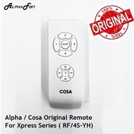 ALPHA / COSA Xpress Series 4 SPEEDS CEILING FAN ORIGINAL REMOTE CONTROL - White (RF/4S-YH)/Cosa Expr