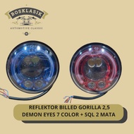 MATA BILLED GORILLA REFLECTOR 2.5 DEMON EYES 7 COLOR + SQL 2 EYES