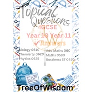 ✏️IGCSE Topical Past Year Paper ✏️┃ Year 10 & Year 11 ┃ with Answers┃ Biology ,Chemistry, Physics ,M