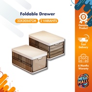Foldable Drawer 22x30x47cm 9 Grid And Without Grid Household Clothes Storage Box Drawer Type Layered