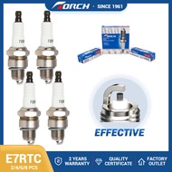 2-8PCS Solid Nut Spark Plugs Torch E7RTC Replace for Candles BPR7HS E7TC Toro 121-4199 RL87YC Stens 