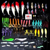 Umpan Pancing Ikan Set Lu Ya bait kit-33 100pcs Fishing with Storage Box Different Bait in One Set U