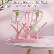 SEA_Tree-Shaped Baby Bottle Drain Rack Detachable Stick Easy Cleaning Bottle Drying Rack Dustproof Draining Shelf Home Decor