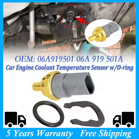 New For Audi A3 A4 A5 A6 VW GOLF Seat Skoda Car Engine Coolant Temperature Sensor With O-ring 06A919