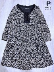 Chyun Yih設計師品牌黑色復古洋裝｜斑點蕾絲領氣質洋裝｜M