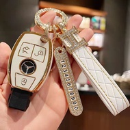 Car Key Cover Case For Mercedes Benz CLA GLA GLK AMG GLC C C200 B200 S C E Class W213 Keychain Accessories