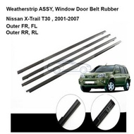 Xuming สำหรับ Nissan X-Trail XtrailT30 2001 2002 2003 2004 2005 200 2007 Weatherstrip ASSY ด้านนอกยา