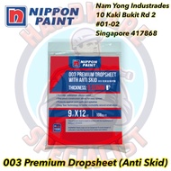 Nippon Plastic Drop Cloth 9x12ft (Painting Cover / Renovation Cover / Drop Sheet / Plastic Sheet)