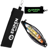 EpiPen Carry Case for 2 Pens with Fluorescent Print, Travel Epipen Holder Bag, Outdoors Epipen Case 