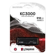 Kingston KC3000 512GB M.2 PCIe Gen4 高速固態硬碟，極速讀寫，暢玩遊戲 