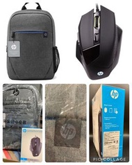 全新 HP 15.6吋 筆電背包 + 電競滑鼠 G200