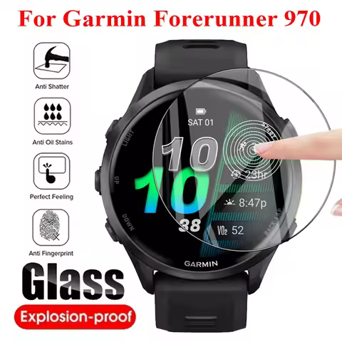 Screen Protector For Garmin Forerunner 970 Tempered Glass Anti-scratch Protective Film Accessories F