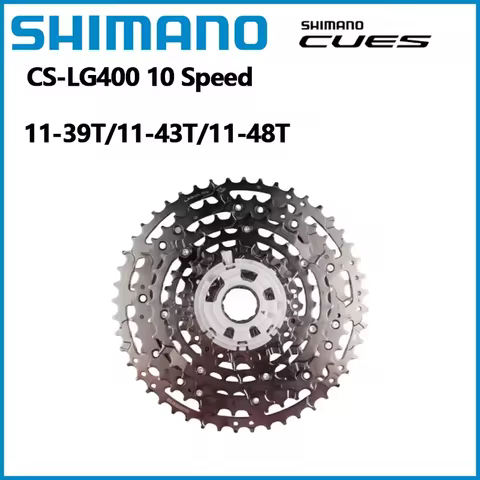 SHIMANO CUES LINKGLIDE CS LG400 10S 11-39T 11-43T 11-48T Cassette 10-speed For MTB Long-Lasting E-Bi