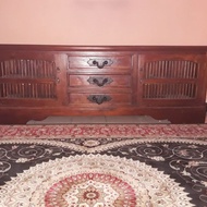 Solid wood vintage TV cabinet