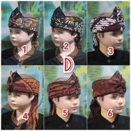 TRADITIONAL JAVANESE SUNDA BATIK HEADBAND UK FOR CHILDREN 1-10 YEARS TOP WITH HOLES (GS 03)