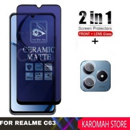 Tempered Glass Ceramic Matte REALME C63 Anti-Radiation Screen Protector